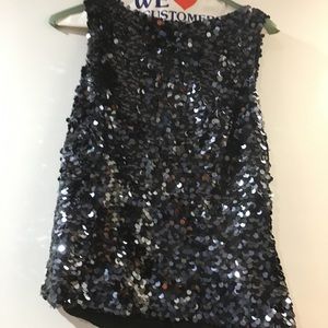 Sequin tank top. Size Petite small.